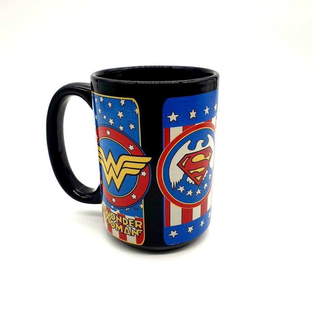 DC Comics Coffee Mug 2016 Wonder Woman Flash Bat Man Superman